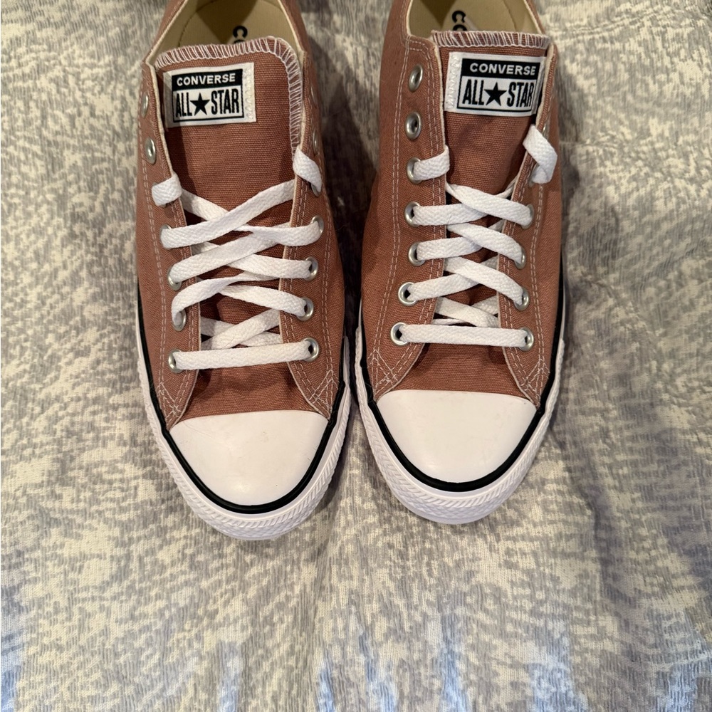Converse Tan and White Sneakers